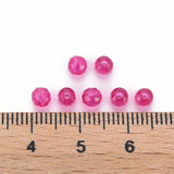 Faceted Plastic Beads 4mm Transparent Fuchsia 25g