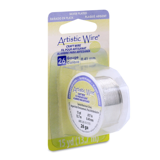 Artistic Wire 26g Tarnish Resistant Silver 15yd