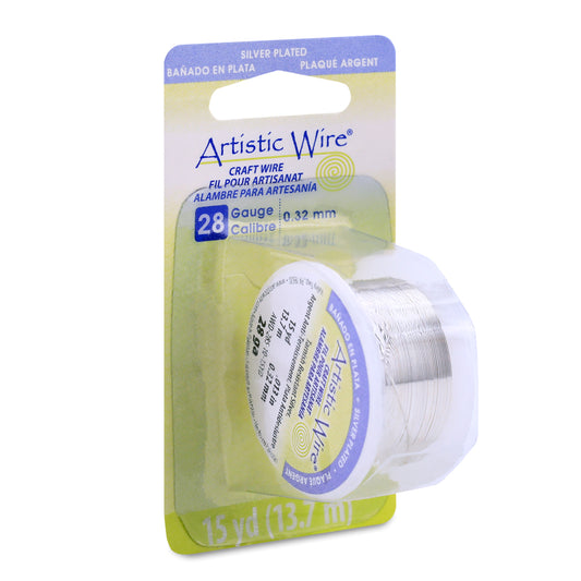 Artistic Wire 28g Tarnish Resistant Silver 15yd