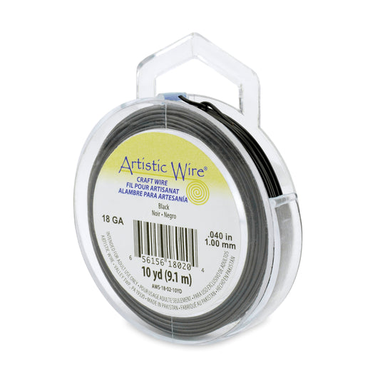 Artistic Wire 18g Black 10yd