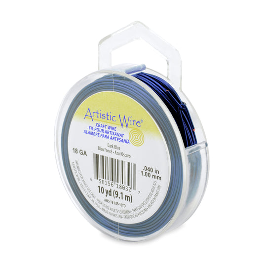 Artistic Wire 18g Dark Blue 10yd