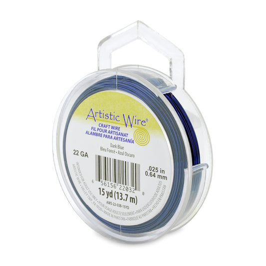 Artistic Wire 22g Dark Blue 15yd