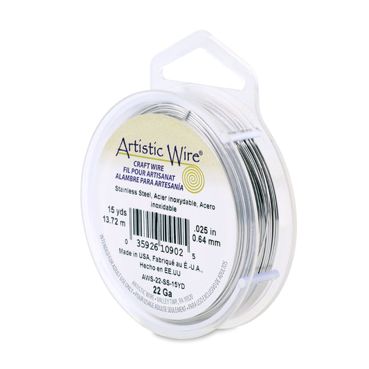 Artistic Wire 22g Stainless Steel 15yd