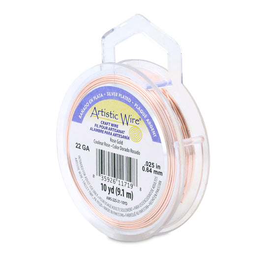 Artistic Wire 22g Rose Gold 10yd