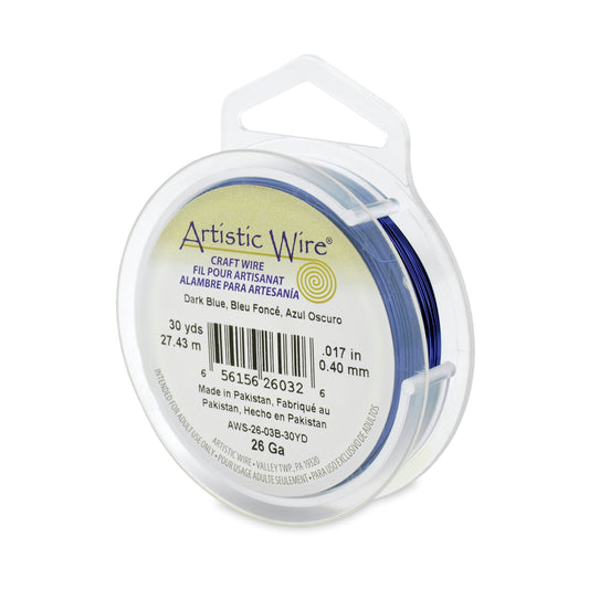 Artistic Wire 26g Dark Blue 30yd