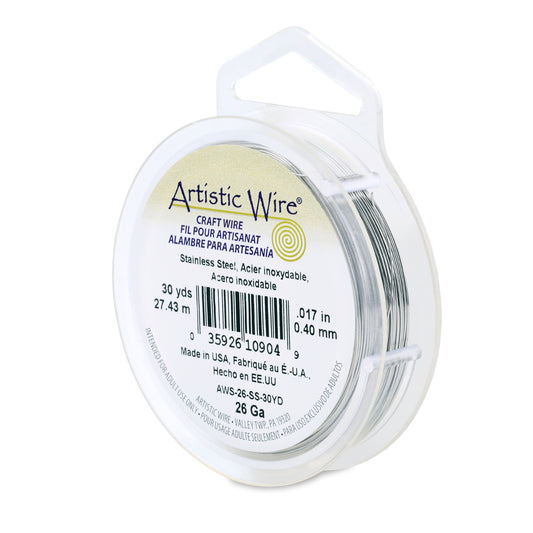 Artistic Wire 26g Stainless Steel 30yd