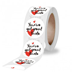 Sticker Labels 1" You've Got Great Taste 500/Roll