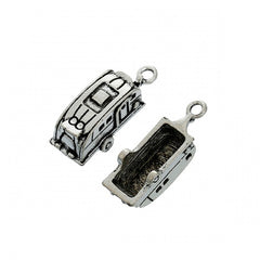 1" Camper Trailer Metal Charm 5/pk