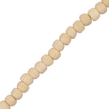 Bone Carved Round 6mm Antique Ivory 32/Str