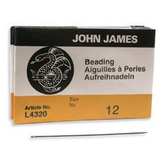 John James Beading Needles #12 25/pk