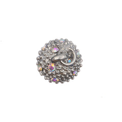 8mm Nickel Rhinestone Magnetic Clasp 1/pk