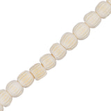 Bone Carved Round 6mm Antique Ivory 40/Str
