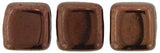 *6mm Czech Tile Beads Dark Bronze 25/Strand