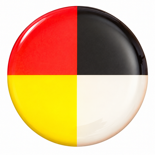 Cabochons ronds en époxy de roue médicinale de 1 po 10/pqt