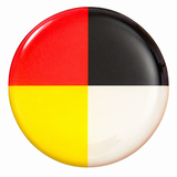 Epoxy Sticker Printed Round 1" Medicine Wheel 10/pk