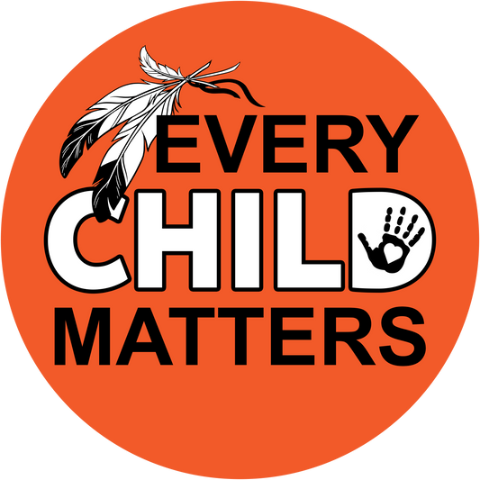 Epoxy Sticker, Round 1" Every Child Matters 10/pk