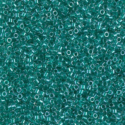 11/0 Delica Bead #0918 Green Aqua Sparkle Lined 5.2g