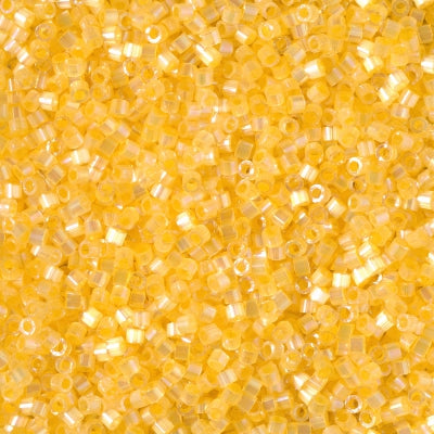 11/0 Delica Bead #1861 Silk Lt Apricot AB Inside Dyed 5.2g