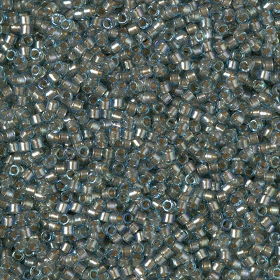 11/0 Delica Bead #2379 Fancy Lined Light Teal Silver 5.2g