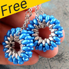 Duo Donuts Earrings Project - Using Miniduos and Superduo Beads