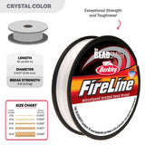 Fireline Beading Thread 4lb Crystal 50yd