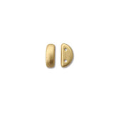 *Czech Half Moon Beads Bronze Pale Gold 50/strand