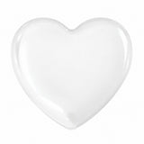 Epoxy Sticker Clear Heart 1" 10/pk