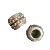 Barrel 8mm, Ant Silver Metal Beads 10/pk