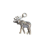 Moose Metal Charm 18x15mm Antique Silver 5/pk