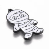 Mummy Enamel Pendant 27x16mm 5/pk