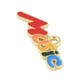 Music Enamel Charm 10x25mm 5/pk