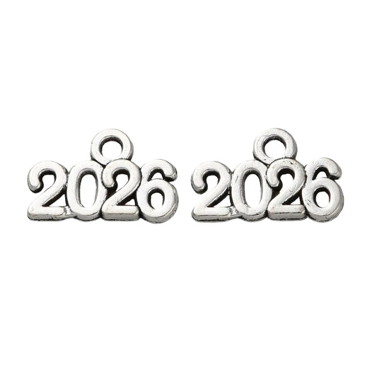 2026 Metal Charm 9x14mm 5/pk