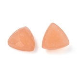 Gemstone Cabochon Triangle 10mm Jade Sandy Brown (Natural/Dyed) 2/pk