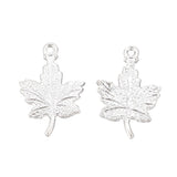 Maple Leaf Metal Pendant 23x15mm 5/pk
