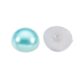 Plastic Cabochon Round 10mm Pearl Multi Mix 100/pk
