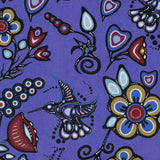 Ojibway Florals #06 Grape 100% Cotton - Price Per Half Yard