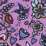Ojibway Florals #06 Lavender 100% Cotton - Price Per Half Yard