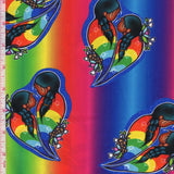 Cotton Fabric Pride Rainbow - Half Yard