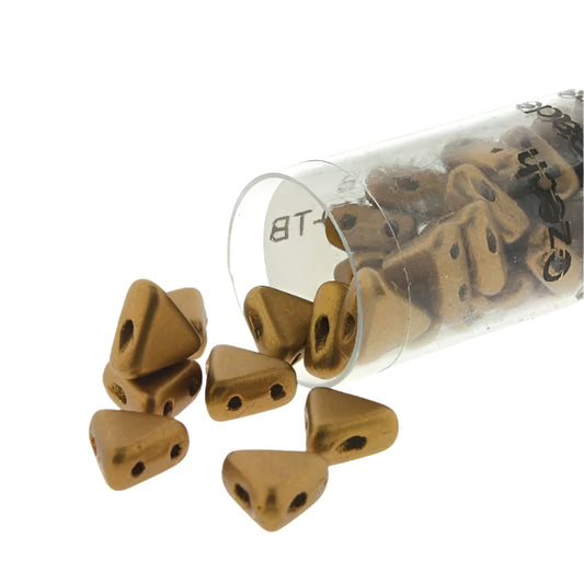 *6mm Kheops par Puca Beads 9g - Bronze Gold Matte