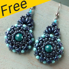 Kashmir Earrings Project - Using Superduos, Seed Beads and Matubo Beads