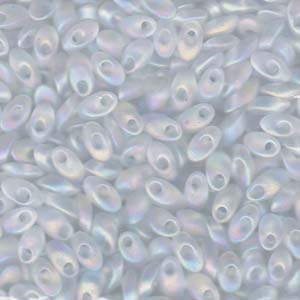 Long Magatama Beads #131FR Crystal Matte AB 8.5g