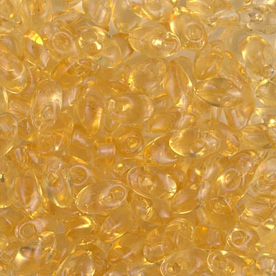 Long Magatama Beads #132 Light Topaz 8.5g