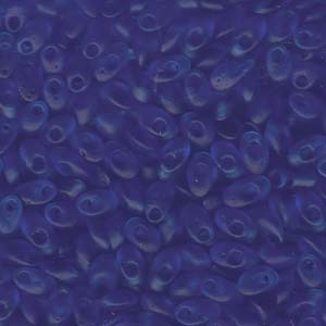 Long Magatama Beads #150F Sapphire Matte 8.5g