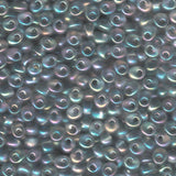 Magatama Beads #2136 Tr Matte Pale Grey AB 23g
