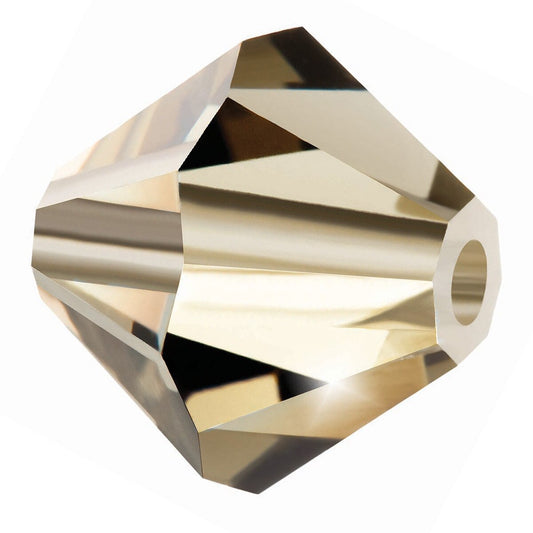 Preciosa Bicone 6mm Black Diamond Each