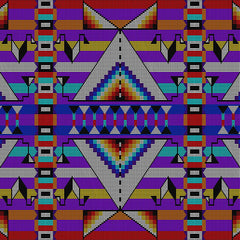 Cotton Fabric Medicine Blessing Purple - Half Yard