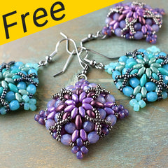 Morrigan Earrings Project - Using Miniduos, Superduos and Matubo Beads