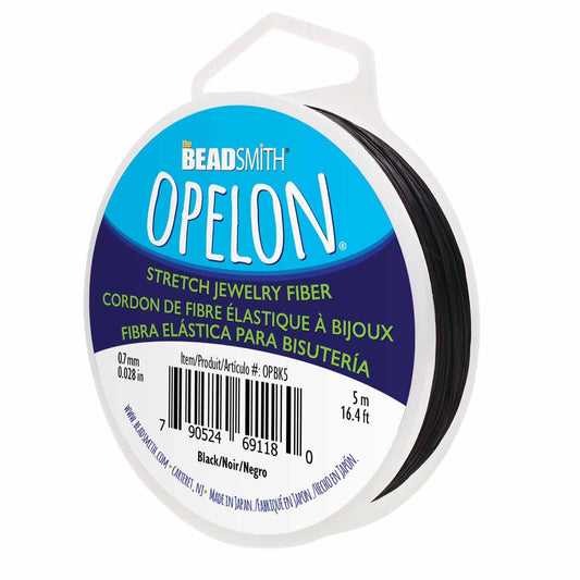 Opelon Stretch Jewelry Fiber 0.7mm Black 5m