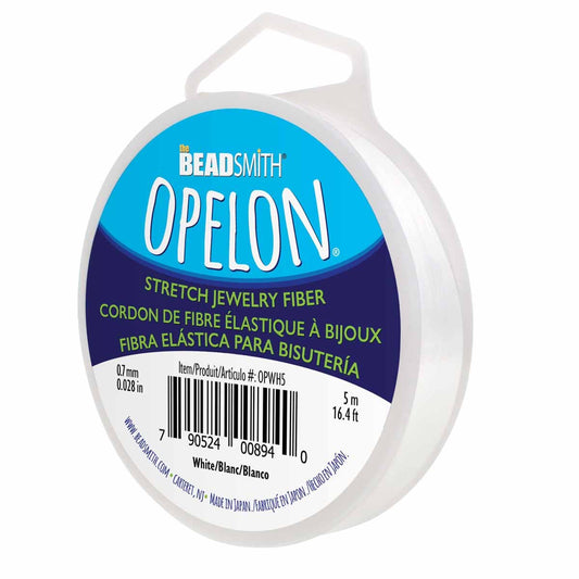 Opelon Stretch Jewelry Fiber 0.7mm White 5m