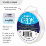 Opelon Stretch Jewelry Fiber 0.7mm White 5m
